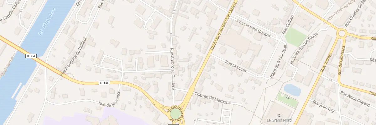 Plan du 45B Rue Ambroise Gestière à Mayenne