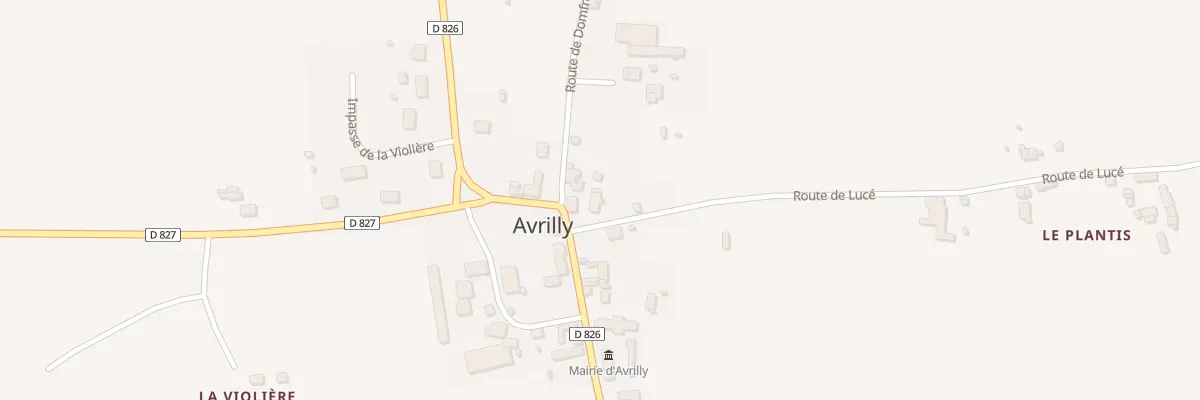 Plan du 3 Le Bourg à Avrilly