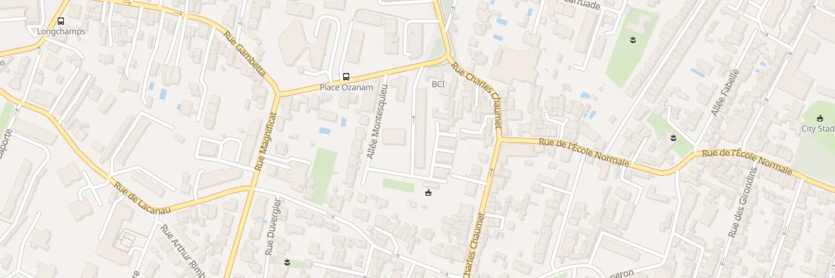 Plan du 2 Rue Gambetta à Bordeaux