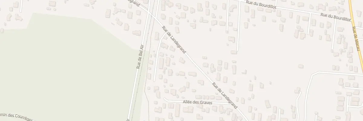 Plan du 75 Rue de Landegrand à Parempuyre