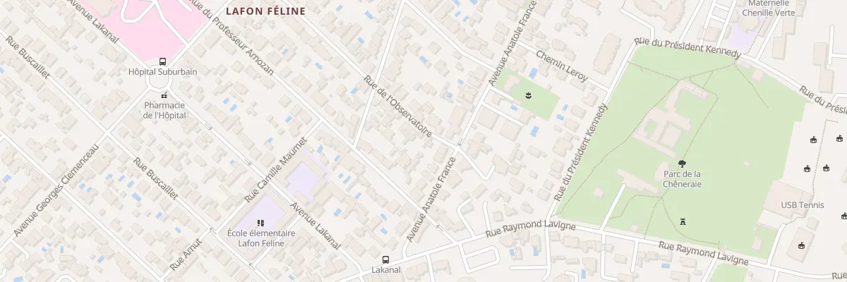 Plan du 6 Rue de l’Observatoire au Bouscat