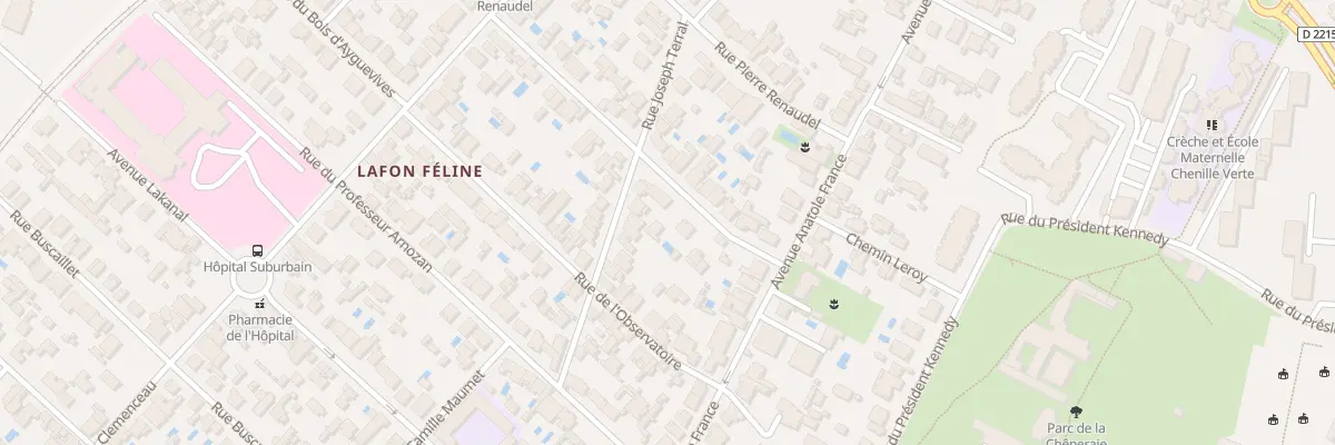 Plan du 14 Rue Marcel Sembat au Bouscat