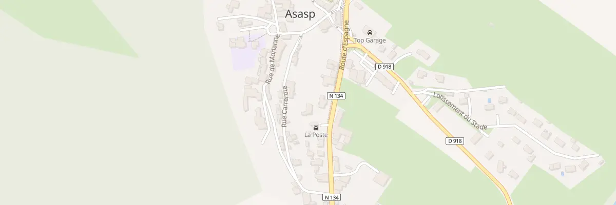 Plan du 2040 Rte d’Espagne à Asasp-Arros