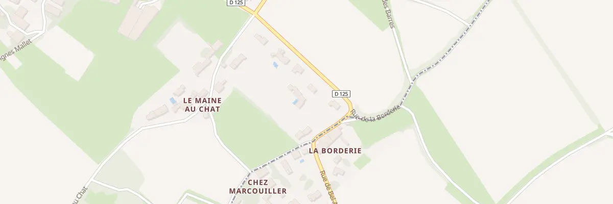 Plan du 6 Rue de la Borderie à Préguillac