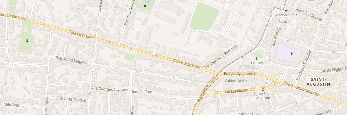 Plan du 33 Crs Ornano à Mérignac