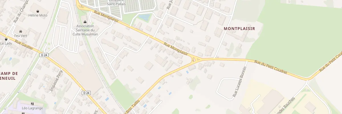 Plan du 26B Rue Montplaisir à Saintes