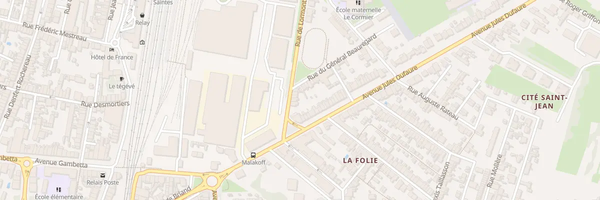 Plan du 10 Rue de Lormont à Saintes