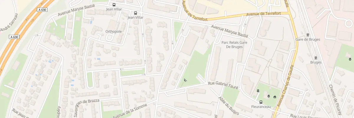 Plan du 12 Av de la Marne à Bruges
