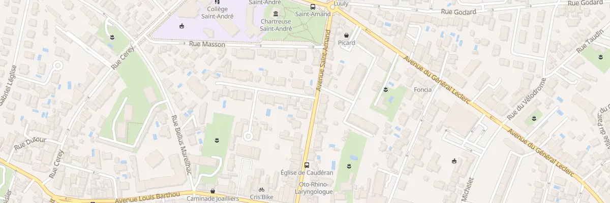 Plan du 36 Av Saint-Amand à Bordeaux