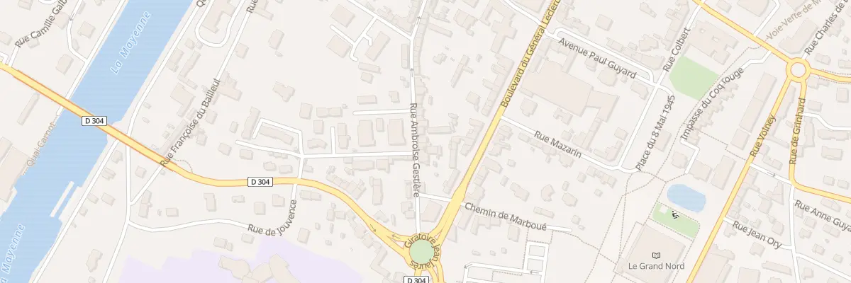 Plan du 47 Rue Ambroise Gestière à Mayenne