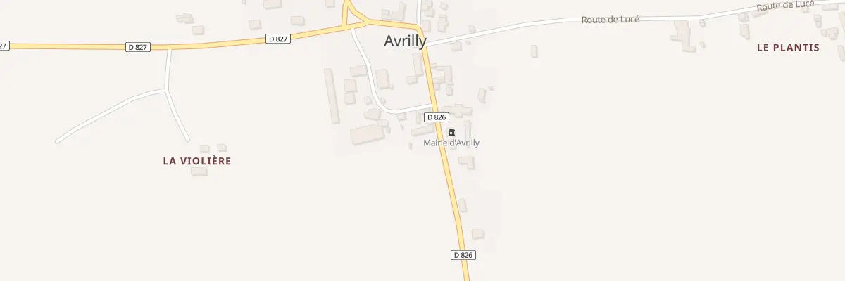 Plan du 13 Le Bourg à Avrilly