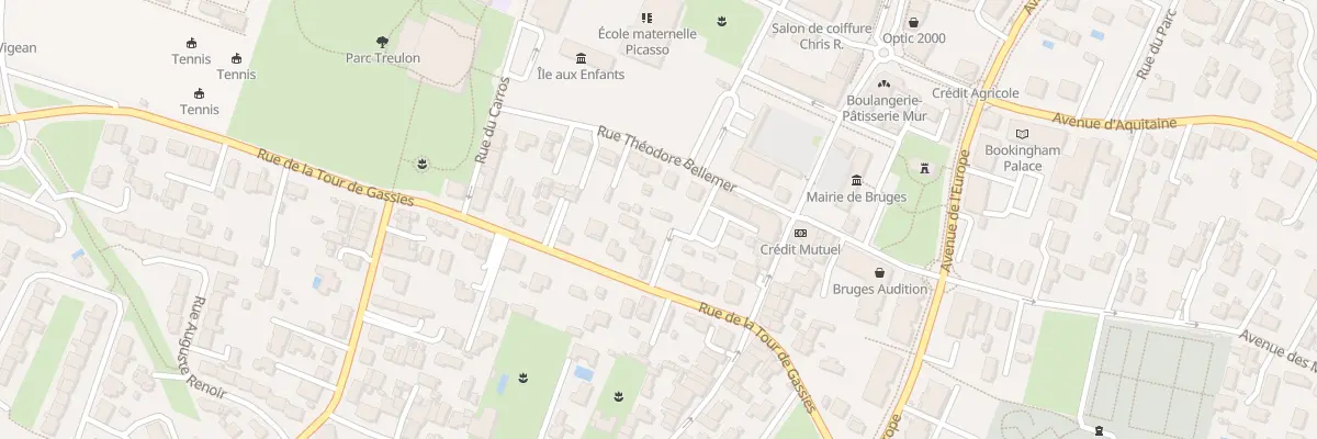 Plan du 11 Rue de la Tour de Gassies à Bruges