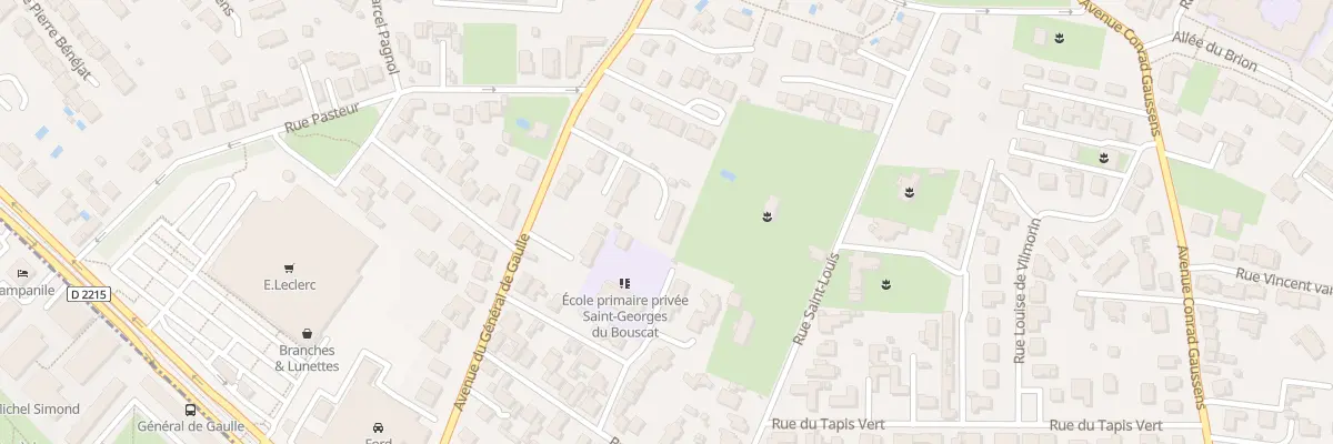 Plan du 27 Av Charles de Gaulle à Bruges