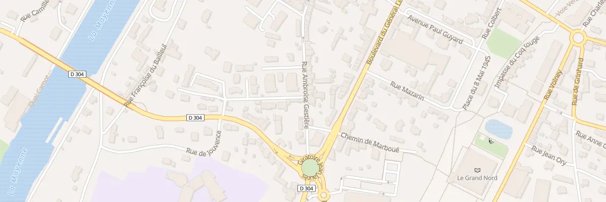 Plan du 30A Rue Ambroise Gestière à Mayenne