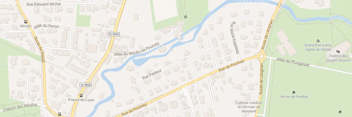 Plan du 14 Rue Pasteur à Gradignan