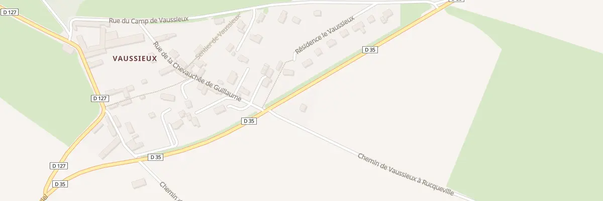 Plan de Che de Vaussieux à Rucqueville à Vaux-sur-Seulles