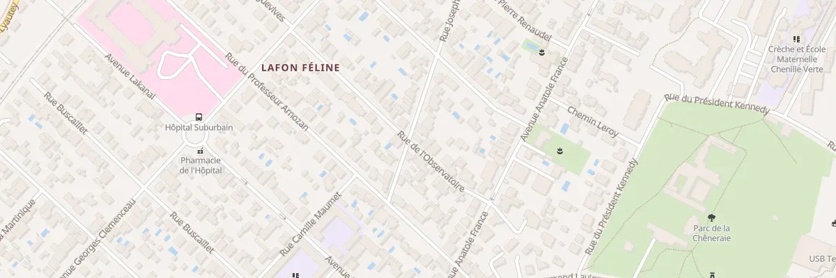 Plan du 21 Rue de l’Observatoire au Bouscat