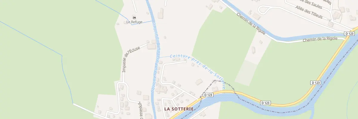 Plan du 5619 La Sotterie Est à Coulon