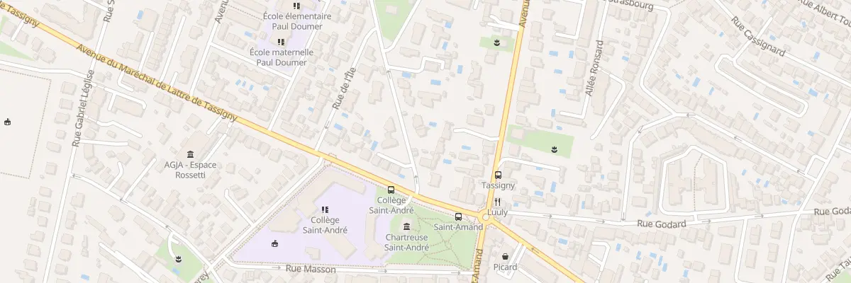 Plan du 11 Rue Falquet à Bordeaux