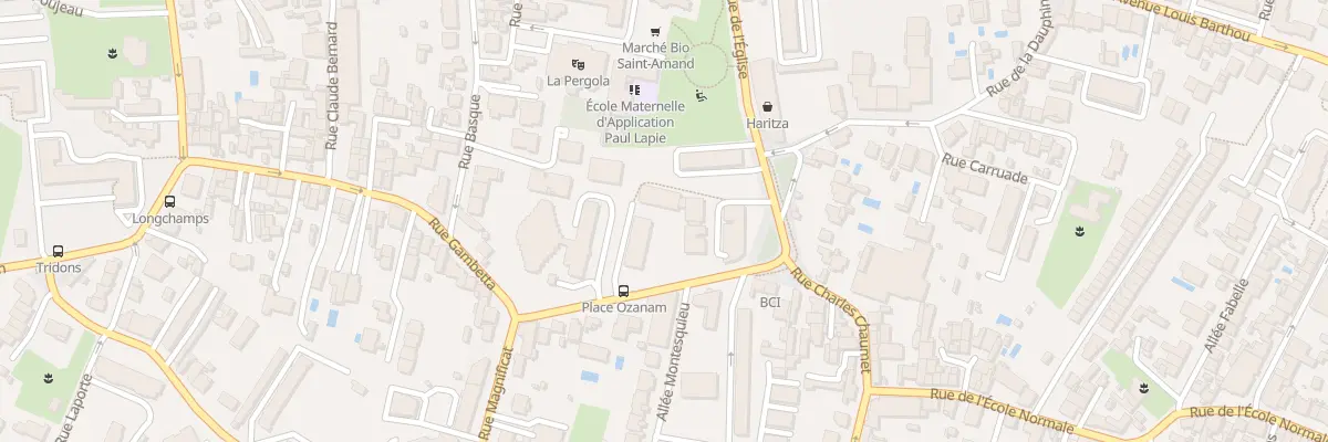 Plan du 17 Rue Gambetta à Bordeaux