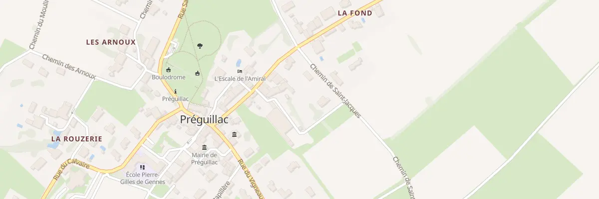 Plan du 18 Rue Jean Giono à Préguillac