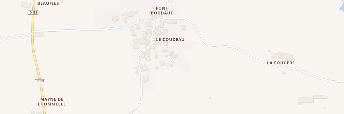 Plan du 300 Le Coudeau à Cars