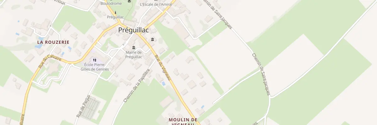 Plan du 13 Rue du Vigneau à Préguillac