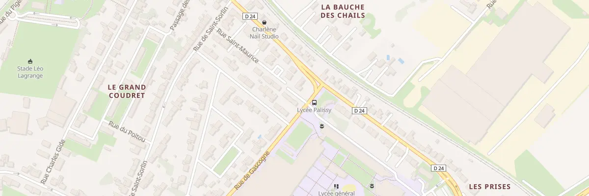 Plan du 4 Rue de Gascogne à Saintes