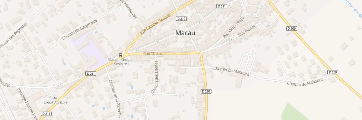 Plan du 13 Rue Thiers à Macau