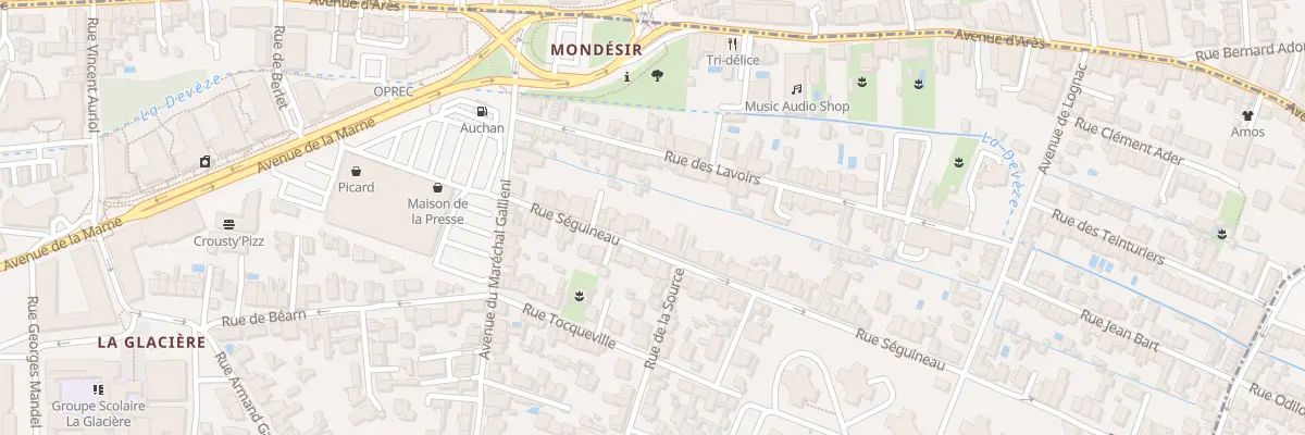 Plan du 26 Rue Seguineau à Mérignac