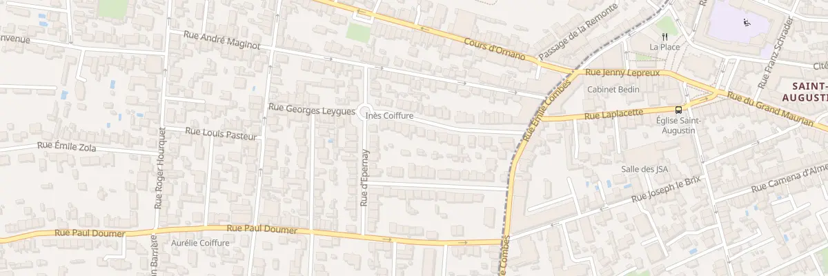 Plan du 20 Rue Georges Leygues à Mérignac