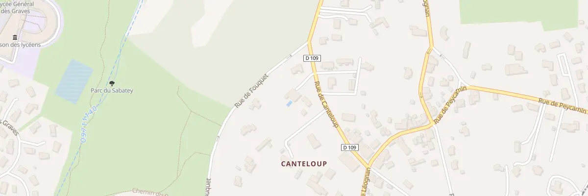 Plan du 51 Rue de Canteloup à Gradignan