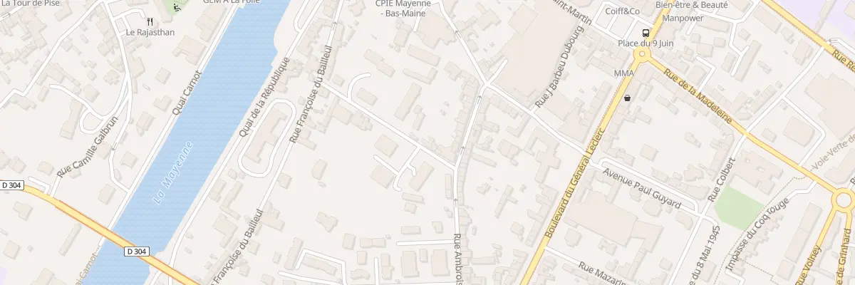 Plan du 139 Rue du Val de Mayenne à Mayenne