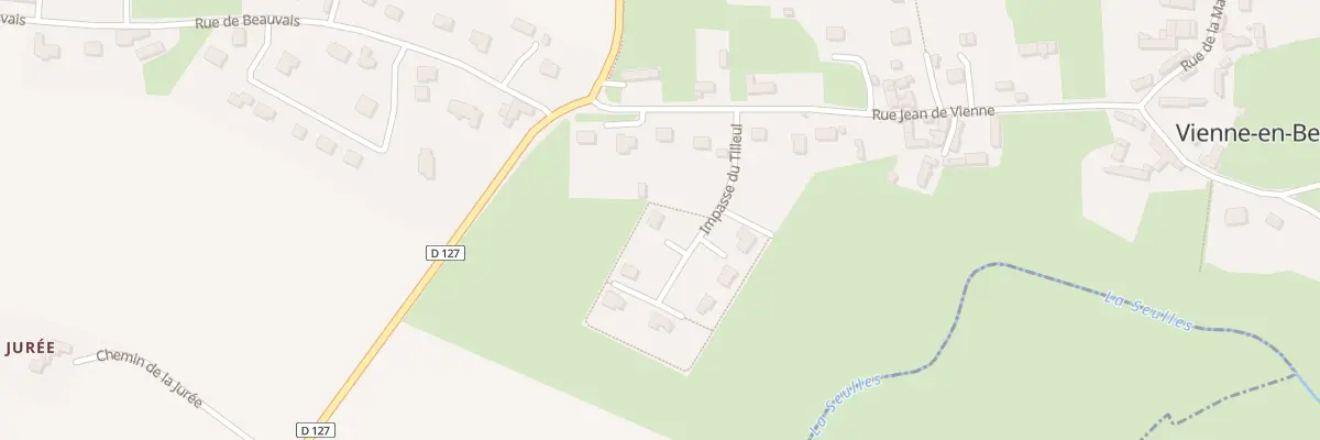 Plan du 2 Imp du Tilleul à Vienne-en-Bessin