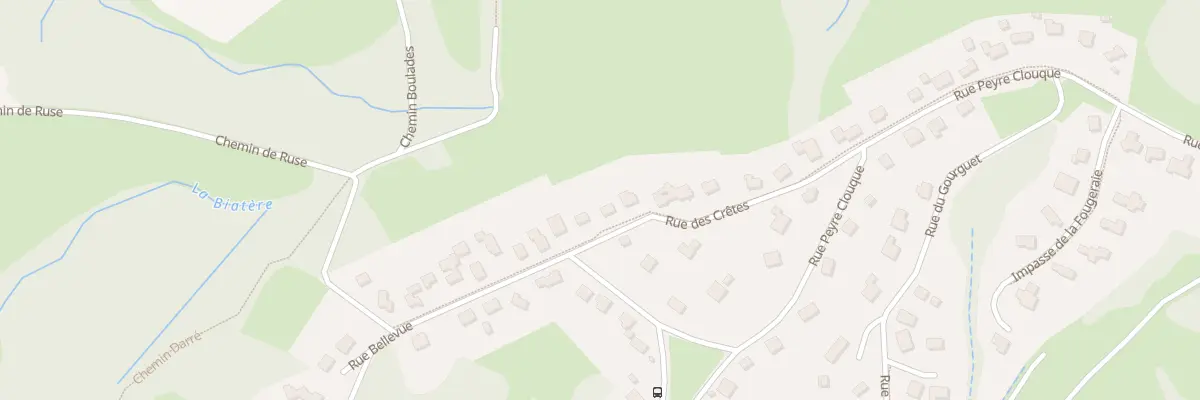 Plan du 14 Rue des Crêtes à Ledeuix