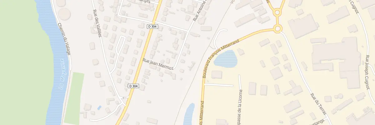 Plan du 299 Rue Antoine de St-Exupery à Mayenne
