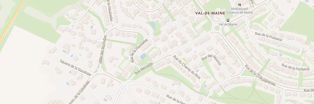 Plan du 70 Rue Merveille à Bouchemaine