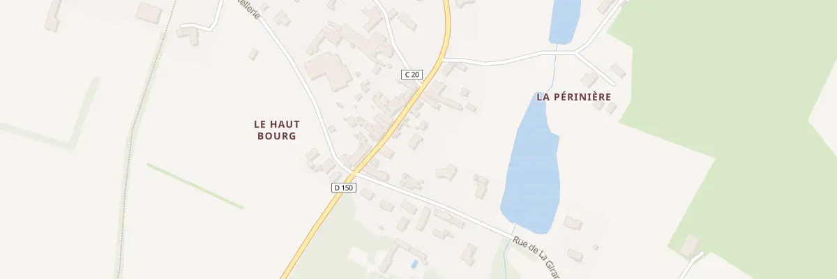 Plan du 8 Rue du Haut Bourg à Cirières