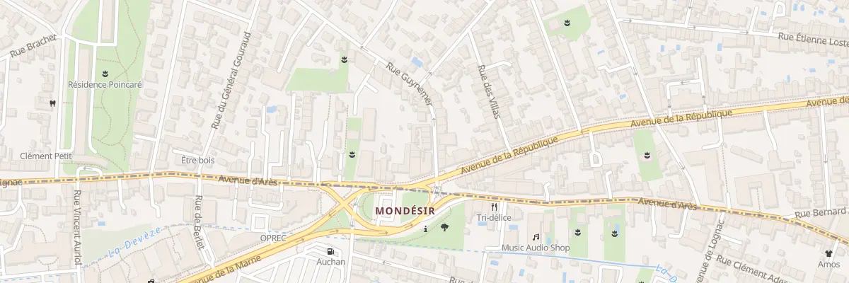 Plan du 8 Rue Guynemer à Bordeaux
