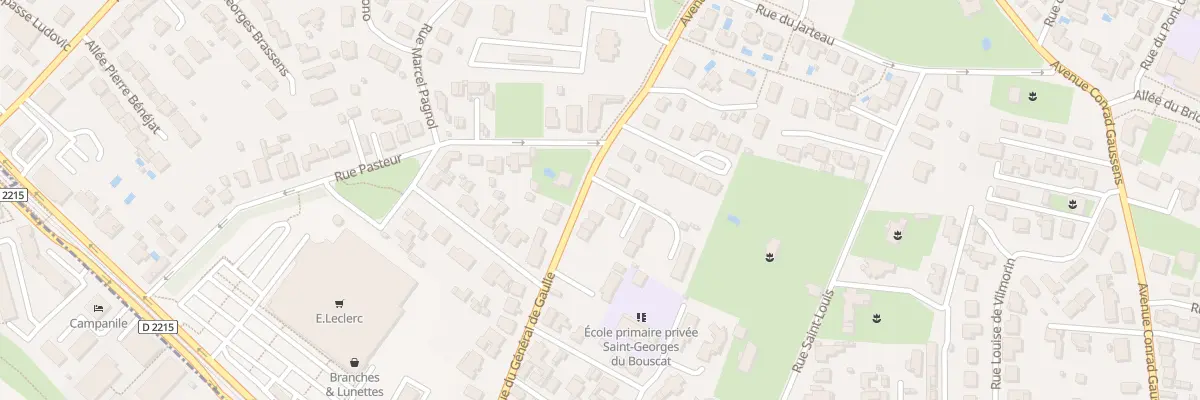 Plan du 23B Av Charles de Gaulle à Bruges