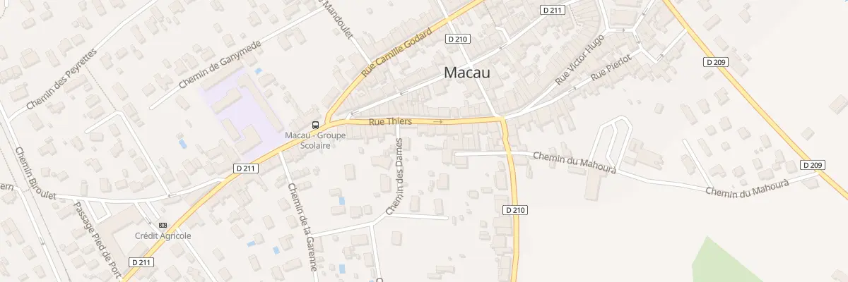 Plan du 25 Rue Thiers à Macau
