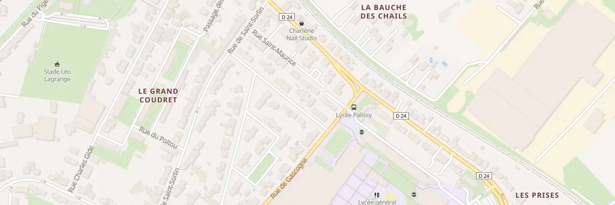 Plan du 15 Rue d’Anjou à Saintes