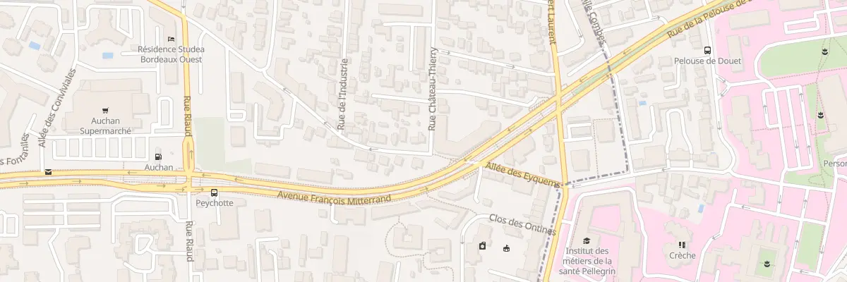 Plan du 21 Av des Eyquems à Mérignac