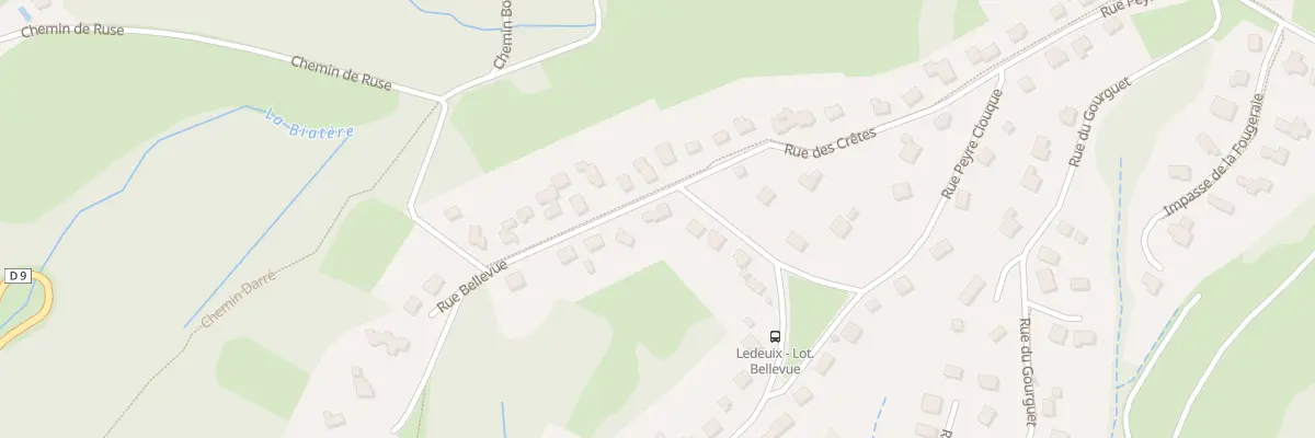 Plan du 29 Rue Bellevue à Ledeuix