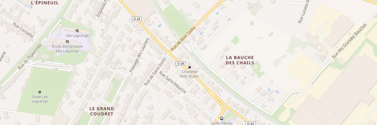 Plan du 25 Rue du Docteur Jean à Saintes
