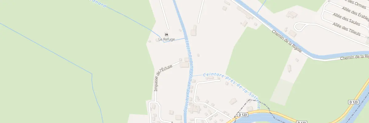 Plan du 6 Imp de l’Ecluse à Coulon