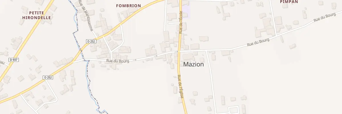 Plan du 115 Au Bourg à Mazion
