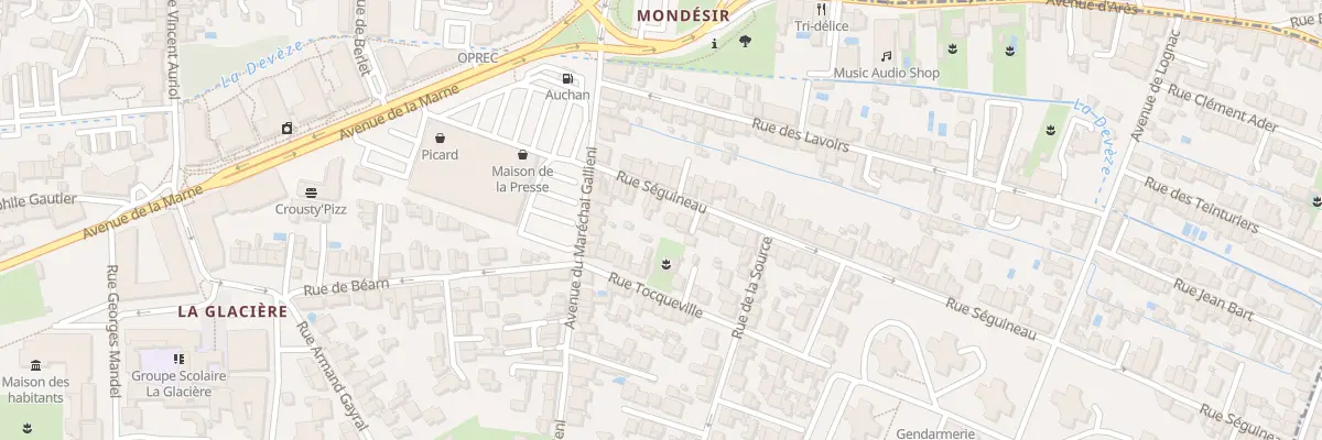 Plan du 15 Rue Seguineau à Mérignac