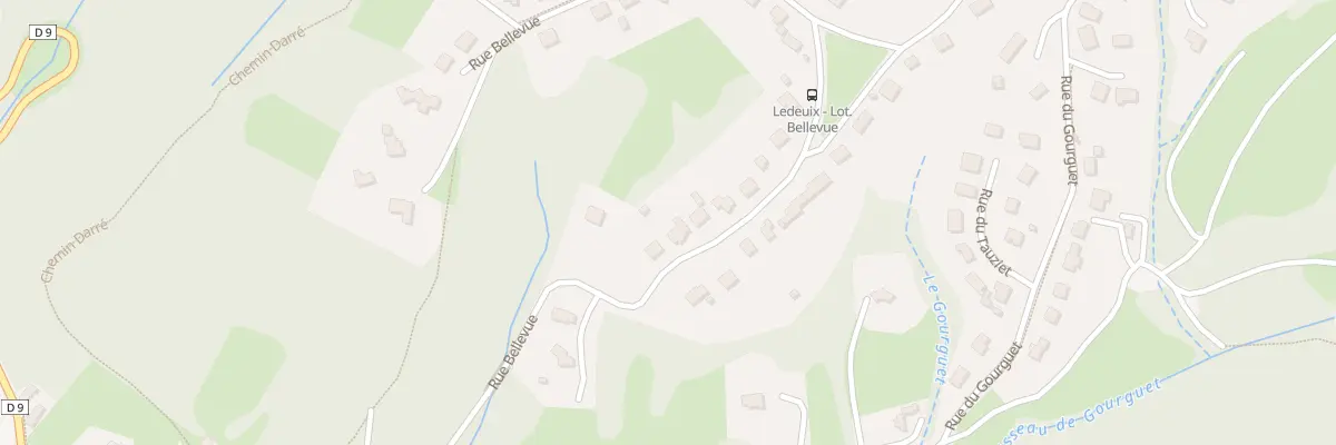 Plan du 7 Rue Bellevue à Ledeuix