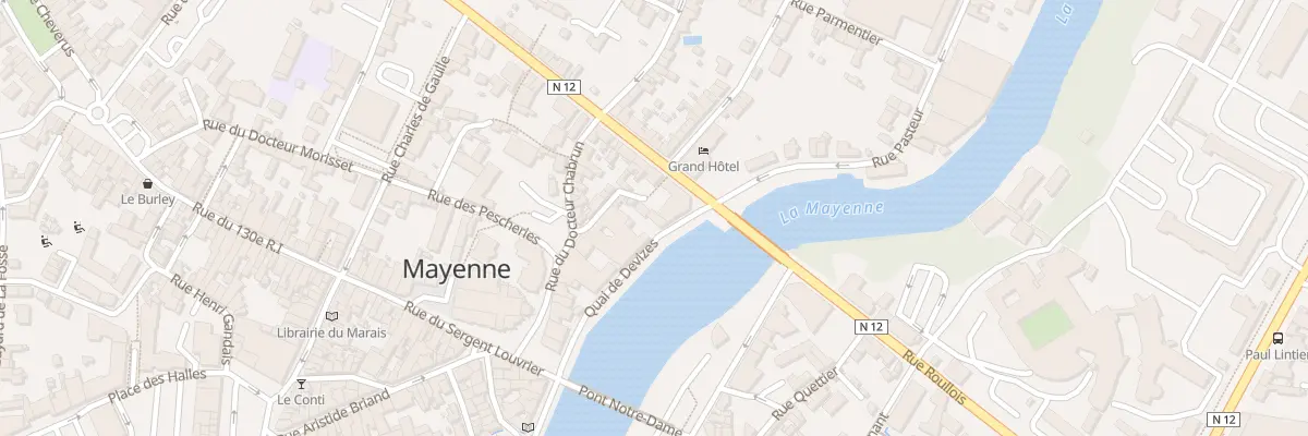 Plan du 4 Quai de Devizes à Mayenne